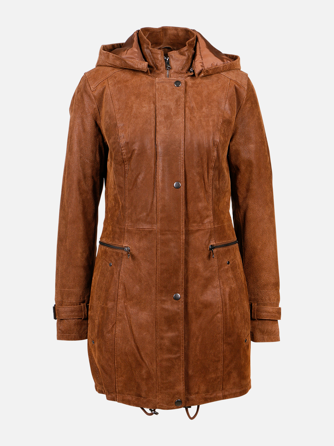 Almina-EX pig micro check print cognac